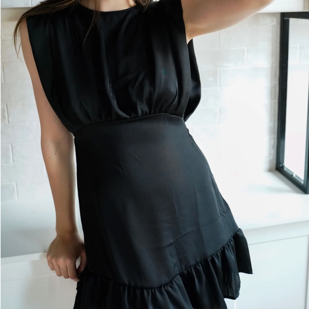 Deluc Black Harlow Mini Dress - Size XS